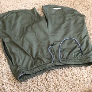 New green fitness shorts